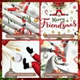 thumbnail image 4 of Santa Claus Design Merry Friendsmas Banner Gift Box Pattern Christmas Display Christmas Tree Motif Candy Cane Festive Backdrop for Christmas Party Friends Gathering Family Celebration, 4 of 9