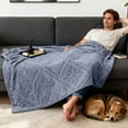 thumbnail image 6 of Fleece Blanket, Cozy Throw for Lounging, Ultra-Soft and Lightweight Fabric, Good for Sofa, Bed, or Dorm Room, Ideal for Adults and Families, 6 of 6