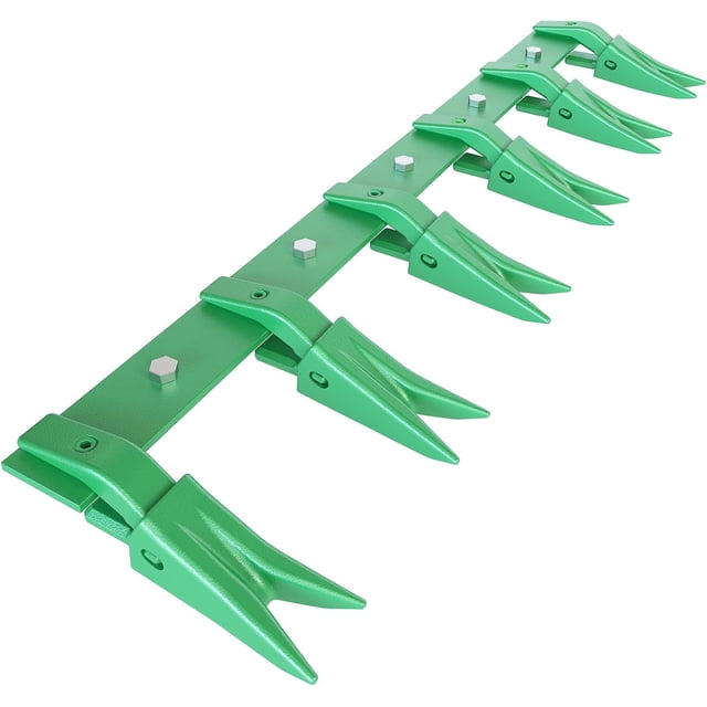 49in Heavy-Duty Tractor Bucket Tooth Bar Curved Shank No-Drill Installation Fits Sub-Compact Tractors