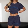 thumbnail image 2 of MuXiKeJi Clothes Women's Two Piece Lounge Set Oversized Boxy T-shirt Casual Short Sets Summer Travel Matching Set 2026 Fashion, 2 of 4