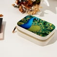 thumbnail image 7 of Peacock Velvet Portable Jewelry Box with Removable Compartment - Necklace, Earring, and Travel Organizer - Gift, 7 of 7