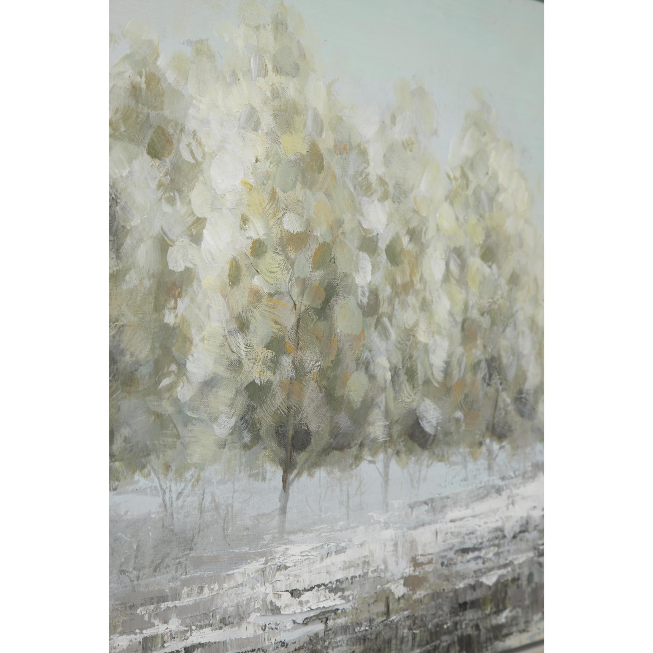 71" x 20" Tree Framed Wall Art with Tan Frame, by DecMode