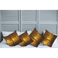 thumbnail image 2 of Ambesonne Fall Throw Pillow Cover 4 Pack, Foggy Evening in the Park, 18", Marigold Caramel, 2 of 5