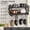 Charcoal Black, variant on Hanging Pot Rack Wall Mounted, 2-Tier Kitchen Pot and Lid Organizer with 12 Hooks, Space Saving Cookware Holder for Pots, Pans, and Utensils, Black