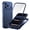 Blue, variant on Ultra Slim Case Compatible with iPhone Air, Stylish Aluminum Alloy Metal Magnetic Front Back Cover, Built-in Screen Protector, Luxury Shockproof Drop Protective Phone Case, Gold
