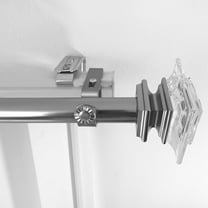 FELTECHELECTR Curtain Accessories Firm Hold Matte Nickel Plated 2Pcs 4.5in x 1.7in x 0.6in