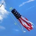 thumbnail image 5 of ANLEY 40 Inch American Flag Windsock, Stars & Stripes Patriotic Decorations - Embroidered Stars and Fade Resistant - 3.3 Feet, 5 of 7