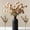 Beige, variant on Faux Kiku Flower White - 10 Stems & 18 Eucalyptus Stems(2 Branches), Small Mini Chrysanthemum Flowers, Artificial Pom Pom Balls for Aesthetic Room Decor, Floral Arrangements Centerpiece