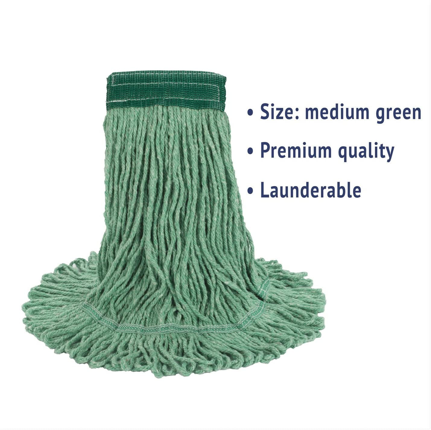 UNISAN Super Loop Wet Mop Head Cotton/Synthetic Medium Size 502GN Green 