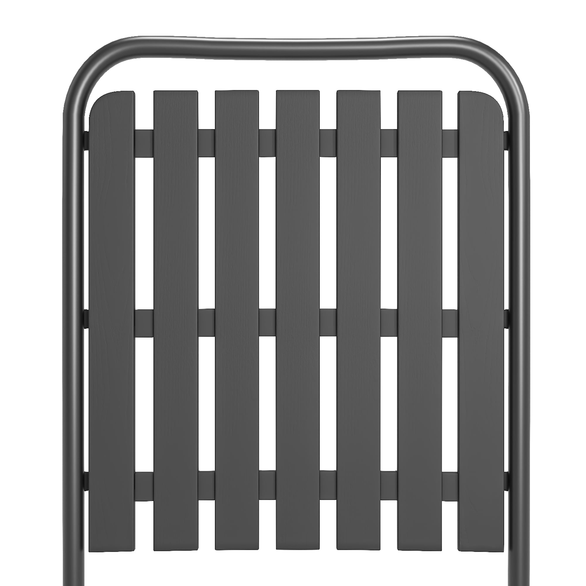 Black- [Instant Setup] 2-Piece Folding Chair, No Assembly Required, 350lb Capacity, Rust-Resistant & Stain-Proof for Balcony/Garde