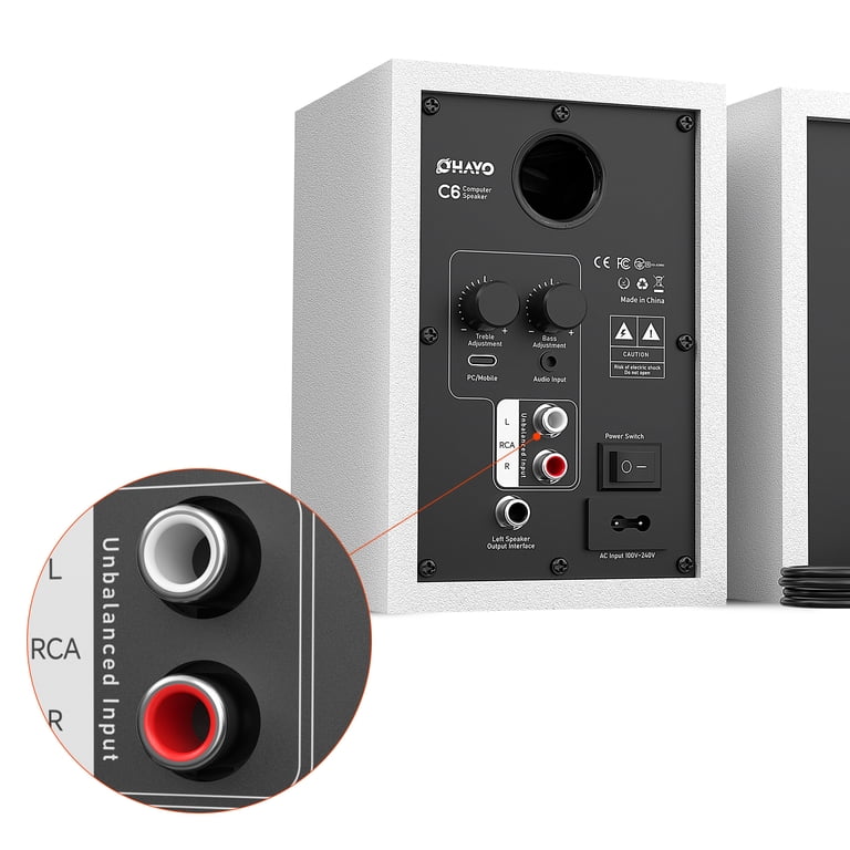 Ortizan 60W Computer Speakers, Bluetooth 5.3, USB-Powered, Stereo