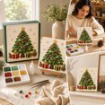 thumbnail image 5 of Sea Glass Christmas Tree Kit Christmas Decor, Sea Glass Art Kit Crafts for Adults, Resin Handmade Mosaic Art Kits for Tabletop, Home, 5 of 6