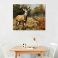 thumbnail image 2 of COMIO Farmhouse Deer Wall Art Coutry Deer Wall Decor Rustic Wildlife Decor Pictures Canvas Prints Framed Modern Artwork for Home Living Room Bedroom Bathroom, 2 of 4