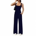 thumbnail image 4 of Purcolt Womens 2 Piece Sets Comfort Breatnable Crew Neck Sleeveless Tank Tops and Wide Leg Pants Outfits Lightweight Slim Fit Loungwear Tracksuits for Yoga Gym Running, 4 of 6