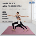 thumbnail image 3 of Premium Large Yoga Mat for Home Gym Workout 6'x12'x9mm, Extra Wide and Long Exercise Mats for Double Men and Women, Thick, Non-Slip, Soft for Stretching and Light Cardio on any Floor, 3 of 6