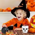 thumbnail image 4 of Gustave 10Pcs Halloween Trick or Treat Candy Buckets Small Plastic Skull Candy Pail Holder with Handle for Kids Party Favors Gifts, 4 of 8