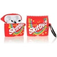 thumbnail image 2 of Fit Designed for Airpods 3rd Generation 2021, Silicone Cartoon Airpod 3 Case Protective Shockproof Cover with Anti-Lost Ring (Skittles), 2 of 2