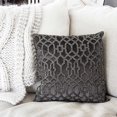 thumbnail image 6 of Lattice Pillow - 20x20 - Charcoal, 6 of 6