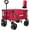 Red, variant on UPGO 200L Collapsible Foldable Wagon with 350lbs Weight Capacity, Heavy Duty Folding Utility Garden Cart with Big All-Terrain Beach Wheels & Drink Holders