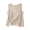 Beige, variant on Linen Tanks Tops for Women Comfy Holiday Wear Summer Sleeveless Crewneck Shirt Casual Loose Fit Blouse Orange XXXL