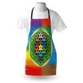 thumbnail image 4 of Abstract Apron Tree of Life Chart with Spiritual Chakra and Universe Icons Flowers Yoga Pattern, Unisex Kitchen Bib Apron with Adjustable Neck for Cooking Baking Gardening, Multicolor, by Ambesonne, 4 of 4