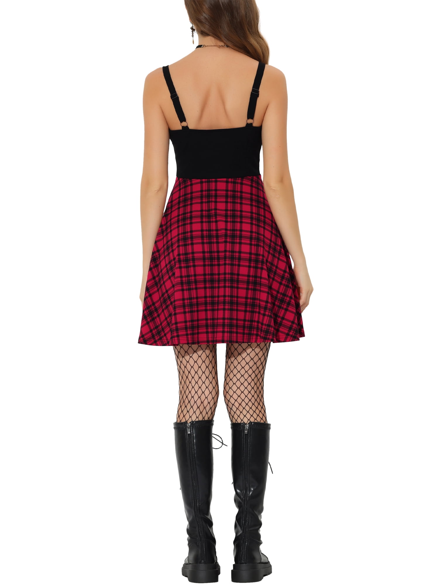 open lace back dress Girls: The Savannah Red Plaid Dress  Shop the Mint