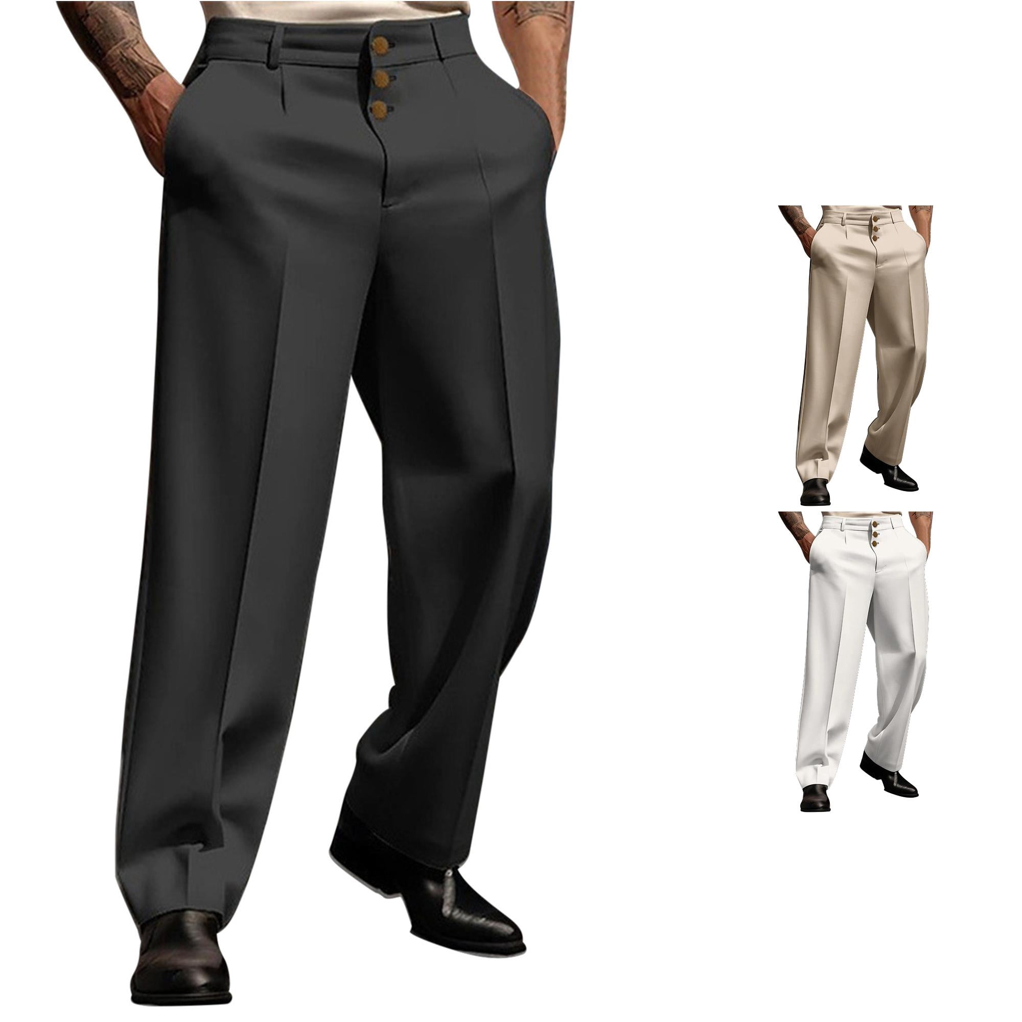 Dockers Men's Black Classic Fit Stretch Big Regular Work Pants