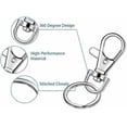 thumbnail image 5 of 60pcs Keychains Key Ring, Metal Key Ring Clip Swivel Lobster Holder Keychain Lobster Clip for Hanging Crafts Jewelry, 5 of 5