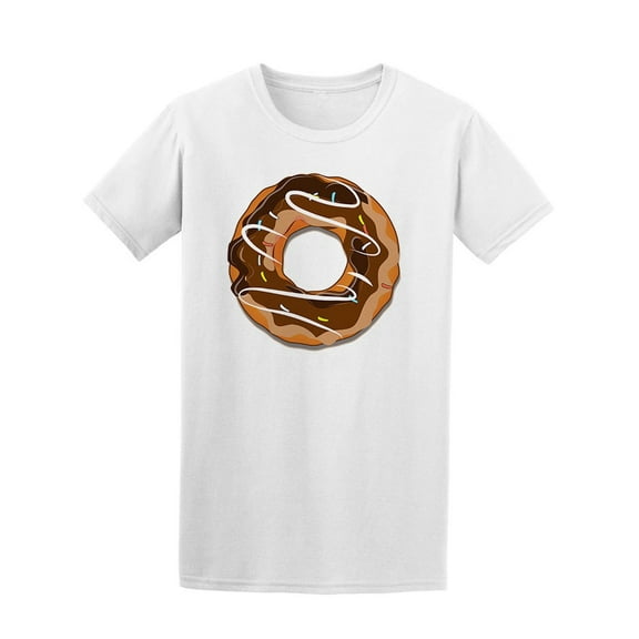 Comic Chocolate Doughnut T-Shirt Men -Image by Shutterstock, Male 3X-Large
