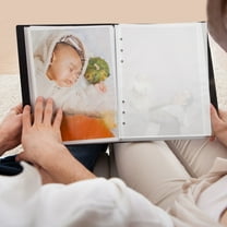 HONITANO 50Pcs Clear Binder Sheet Protectors for Photo Albums and Office Work