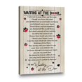 thumbnail image 4 of Waiting at the Door Pet Memorial Canvas – Heartfelt Poem Tribute for Dog or Cat Loss – Rainbow Bridge Remembrance Gift – Ready to Hang Wall Art, 4 of 4