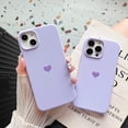 thumbnail image 5 of for iPhone 14 Plus Case Cute Liquid Silicone Women Girls Heart with Soft Anti-Scratch Microfiber Lining Protective Phone Case for iPhone 14 Plus Purple, 5 of 14
