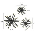 thumbnail image 5 of Benjara 11- 8- 6" Table Top Decorative Abstract Statuettes Set of 3- Black Gold, 5 of 5