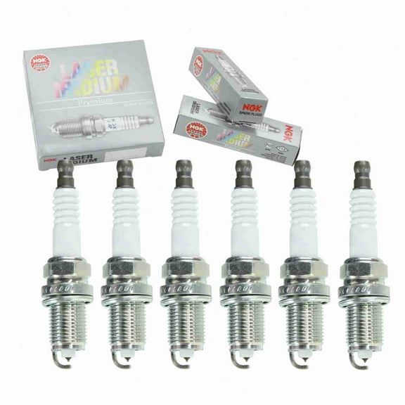 6 pc NGK Laser Iridium Spark Plugs compatible with Lexus IS300 3.0L L6 2001-2005