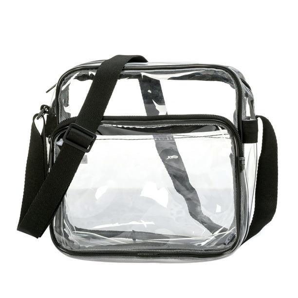 Heavy Duty Clear PVC shoulder bag 8 inch NFL AAF Stadium Approved Small ...