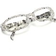 thumbnail image 1 of wonima44 Rectangle Bling Rhinestone Reading Glasses For Women Blue Light Blocking Reader Computer Eyeglass Frame, 1 of 1