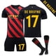 thumbnail image 1 of 22/23 Camiseta de fútbol visitante del Manchester City Kit de entrenamiento DE BRUYNE 17 Niños 26(140-150CM) oso de fresa Electrónica, 1 of 1
