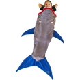 thumbnail image 1 of Shark Tail Blanket Mermaid Tail Blanket Shark Cozy Sleeping Blanket, 1 of 4