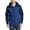 Night Sky Blue/ Dress Blue Navy, variant on Just Blanks Hooded Core Soft Shell Jacket Reverse Coil Zippers Interior Storm Flap With Chin Guard, Dress Blue Navy/ Battleship Grey, 4XL