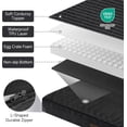 thumbnail image 6 of OhGeni Orthopedic Large Dog Bed 41in, Deluxe Pet Bed for Crates, Waterproof and Washable, 25D Egg Crate Foam Pad Anti-Slip Sleeping Mat for Large, Jumbo, Medium Dogs Breeds, 41" x 28", Black, 6 of 8
