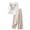 White, variant on Women's 2 Piece Set, 3/4 Sleeve Embroidered Blouse and Wide Leg Trousers, Cotton Linen Matching Outfit for Casual Wear, Daily Outfits, Vacation and Spring Summer Wardrobe-Beige