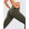 thumbnail image 4 of Leggings Deportivos CRZ YOGA Sensación Desnuda Cepillada 25" - Pantalones de Yoga Mujer de Cintura Alta con Compresión y Control de Abdomen Verde Oliva Talle XS, 4 of 4