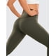 thumbnail image 4 of Leggings Deportivos CRZ YOGA Sensación Desnuda Cepillada 25" - Pantalones de Yoga Mujer de Cintura Alta con Compresión y Control de Abdomen Verde Oliva Talle XS, 4 of 4