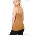 thumbnail image 3 of Zenana Women & Plus Seamless Triple Criss Cross Front Long Cami Tank Top, 3 of 3
