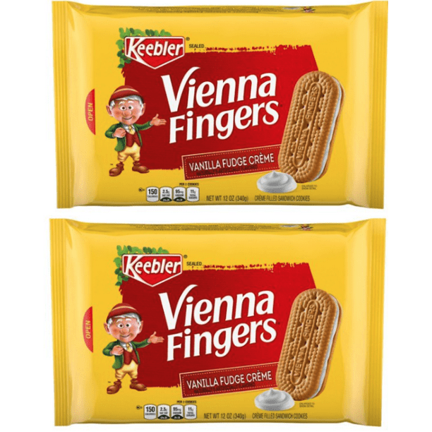 Keebler Vienna Fingers Cookies Original 12oz pack of 2