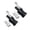 Black, variant on Zhengfang 2pcs Aluminum Alloy Universal Turbo Sound Exhaust Muffler Pipe Whistle Car Roar Maker (size:large color:black/blue/gold/red/silver)