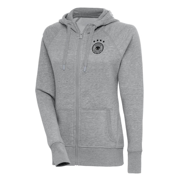 Women's Heather Gray Germany National Team Takeover Full-Zip Hoodie