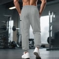 thumbnail image 3 of cocolona Mens Casual Loose Cargo Pants Elastic Waist Drawstring Straight Gym Workout Running Joggers with Pockets, 3 of 5