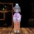 thumbnail image 6 of kowaku Asian Kabuki Figurine Resin Statue Desktop Ornament Toy Gift Japanese Kimono Geisha Doll Miniature Sculpture for Housewarming with Round Fan, 6 of 9