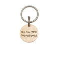 thumbnail image 6 of Anavia Stainless Steel Metal Round Name - Boarder Birthday Holiday Christmas Engraved Dog Cat ID Tag, Rose Gold, 6 of 11